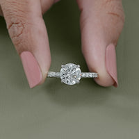 Round Lab Grown Diamond Engagement Ring