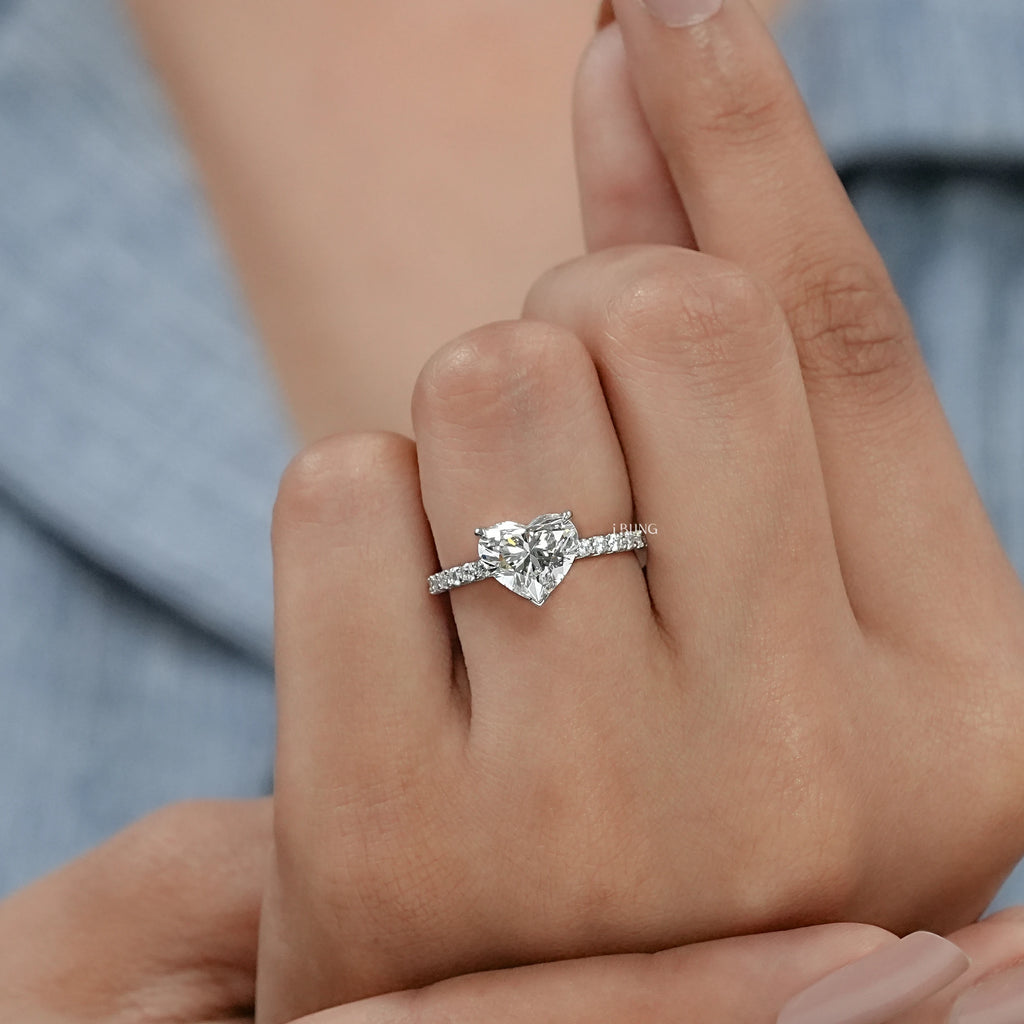 Heart Cut Diamond Engagement Ring