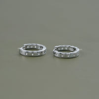 Round Lab Grown Diamond In-Out Hoop Earrings