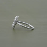 0.50 To 3.00 CT Marquise Cut Lab Diamond Halo Ring