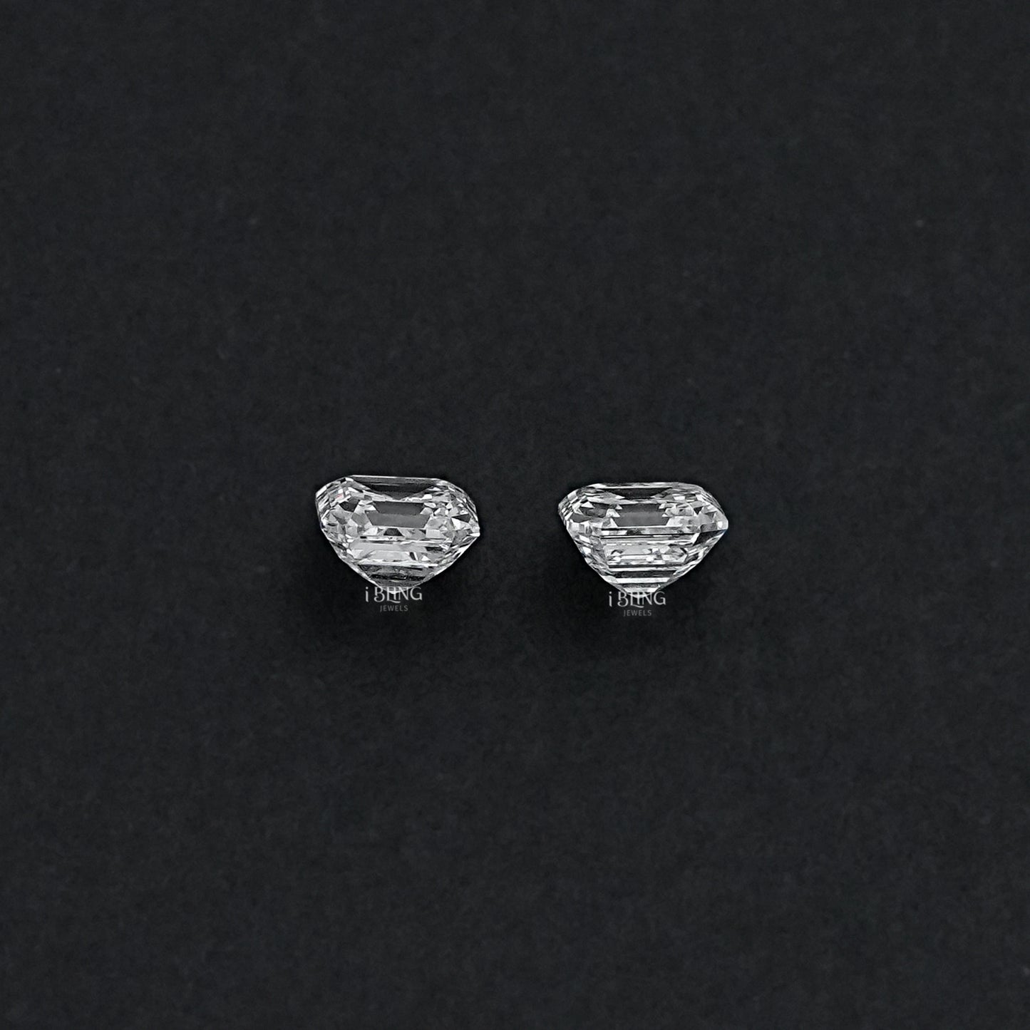 Asscher Lab Grown Diamond Matching Pair