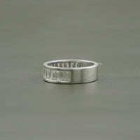 Baguette Cut Lab Diamond Men's Wedding Band