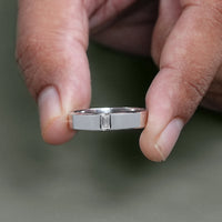 Baguette Lab Diamond Engagement Men's Band