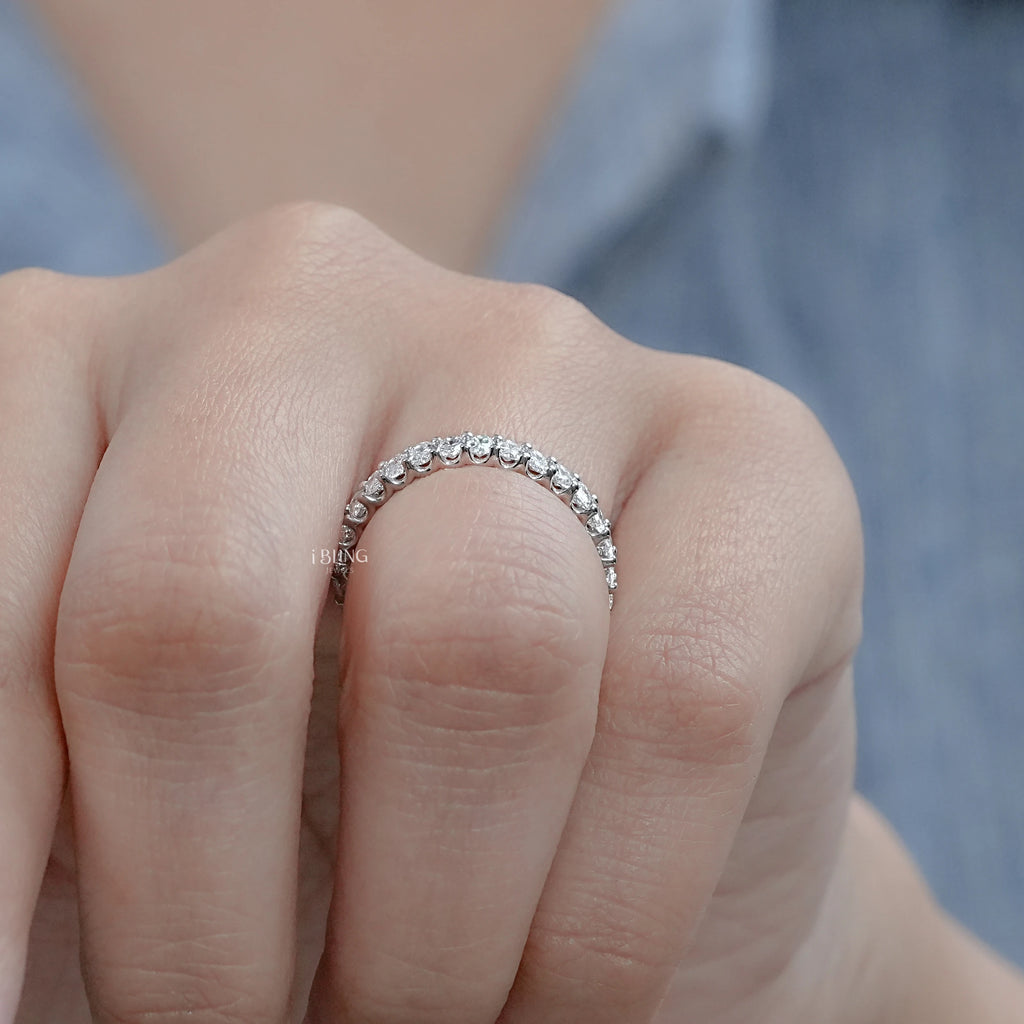 Oval Cut Lab Diamond Full Eternity Wedding Band