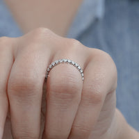 Oval Cut Lab Diamond Full Eternity Wedding Band