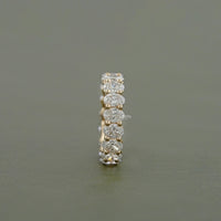 Oval Lab Diamond Eternity Wedding Band