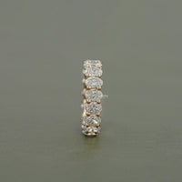 Oval Lab Diamond Eternity Wedding Band