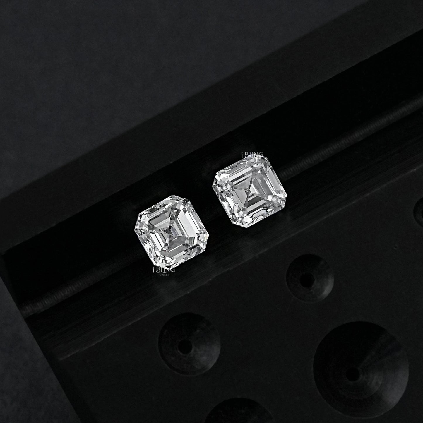 Asscher Lab Grown Diamond Matching Pair