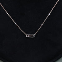 Lab Grown Diamond Paper Clip Necklace