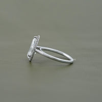 Pear Cut Lab Diamond Halo Ring