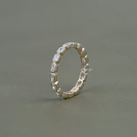 Radiant Lab Diamond Bezel Set Wedding Band