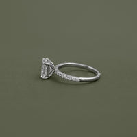 Square Radiant Lab Diamond Engagement Ring