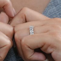 Radiant Diamond Half Eternity Wedding Band