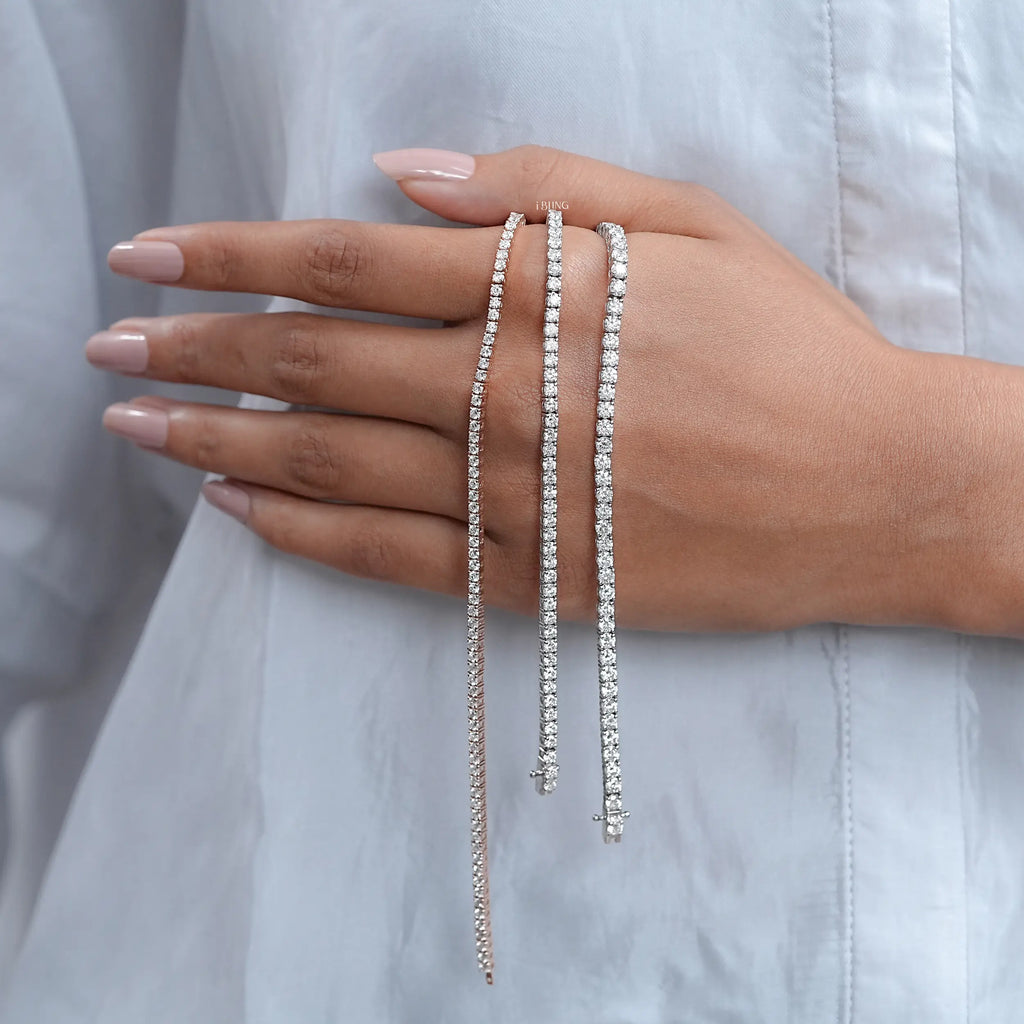 Prong Set Round Diamond Tennis Bracelet