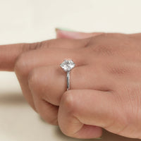 Portuguese Round Cut Solitaire Engagement Ring