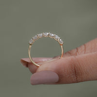 Round Diamond Seven Stone Wedding Ring