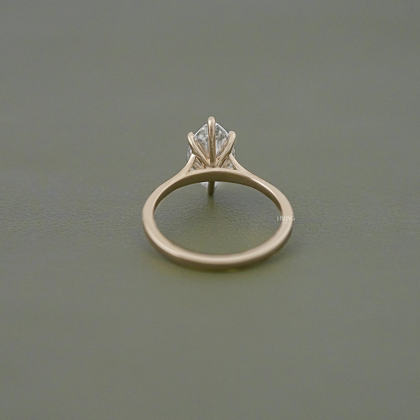 Marquise Diamond Split Shank Solitaire Engagement Ring Solitaire Ring