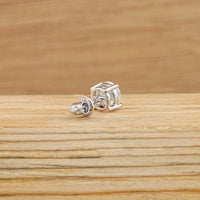 Round Lab Grown Diamond Men's Stud