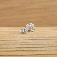 Round Lab Grown Diamond Men's Stud