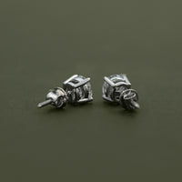 Old European Round Cut Stud Earrings