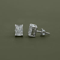 Radiant Lab Diamond Stud Earrings