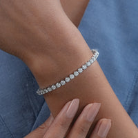 3.30 MM Round Lab Diamond Tennis Bracelet