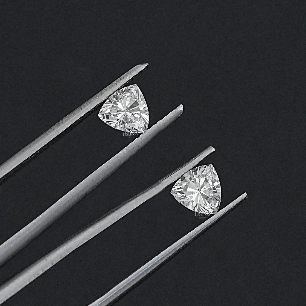 Trillion Cut Lab Diamond Matching Pair