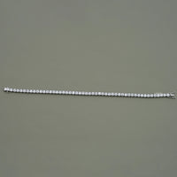 Asscher Cut Lab Diamond Wedding Tennis Bracelet