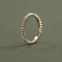 Baguette Cut Lab Diamond Full Eternity Band