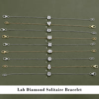 Solitaire Lab Diamond Chain Bracelet