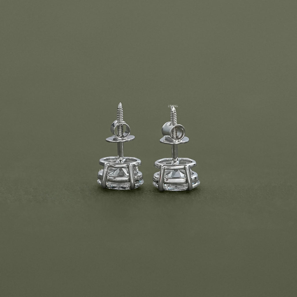 Oval Lab Diamond Stud Earrings