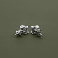 Asscher Lab Diamond Stud Earrings