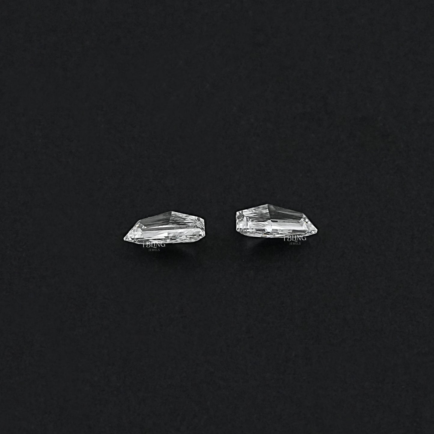 Step Cut Cadillac Cut Lab Diamond Matching Pair