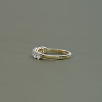 Seven Stone Oval Lab Diamond Wedding Band