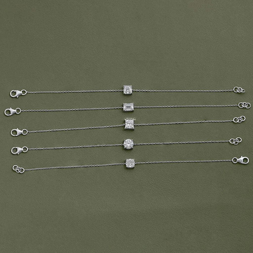 Solitaire Lab Diamond Chain Bracelet