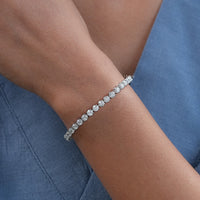 3.80 MM Round Lab Diamond Tennis Bracelet
