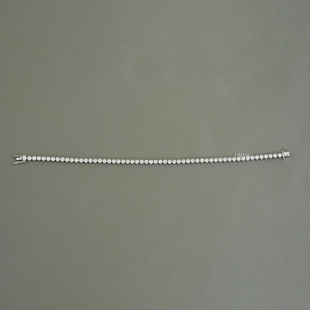 2.50 MM Round Lab Diamond Tennis Bracelet