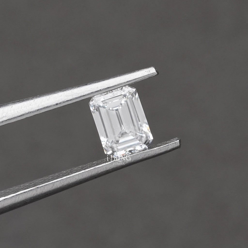 IGI Certified Emerald Cut Lab Grown Diamond