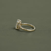 Pear Cut Lab Grown Diamond Solitaire Ring