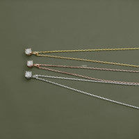 Round Lab Grown Diamond Solitaire Necklace