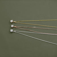 Round Lab Grown Diamond Solitaire Necklace