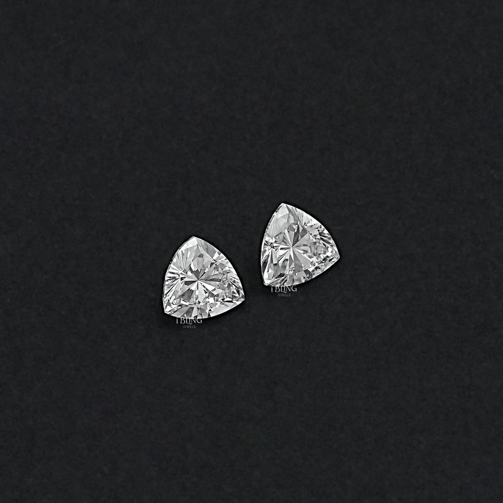 Trillion Cut Lab Diamond Matching Pair