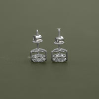 Heart Lab Grown Diamond Stud Earrings