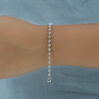 Old European Round Lab Diamond Tennis Bracelet