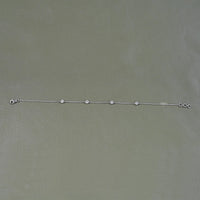 Lab Grown Round Diamond Station Chain Bracelet