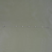 Lab Grown Round Diamond Station Chain Bracelet