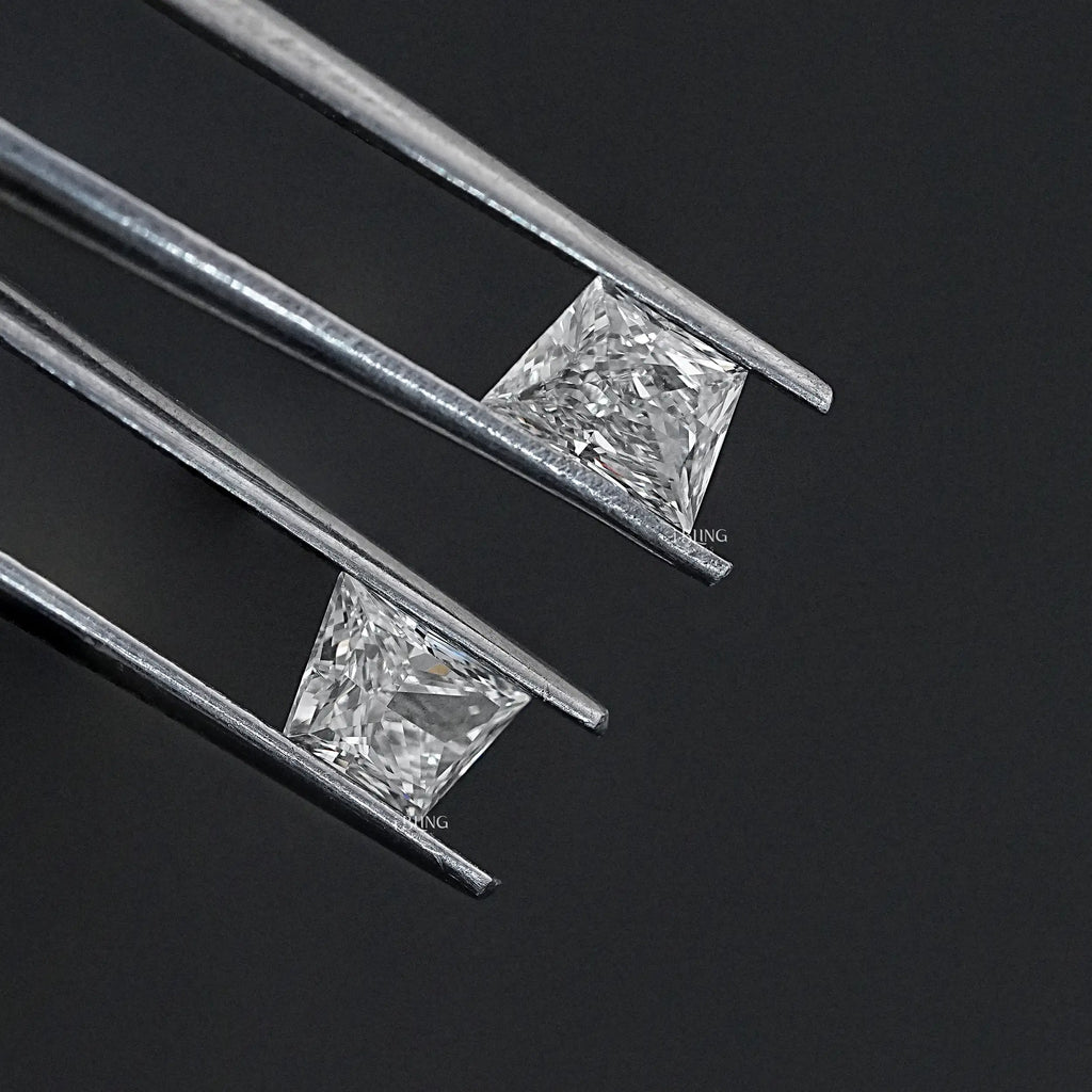 Brilliant Trapezoid Cut Lab Diamond Matching Pair