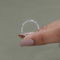 Baguette Cut Lab Diamond Wedding Eternity Band