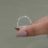 Baguette Cut Lab Diamond Wedding Eternity Band
