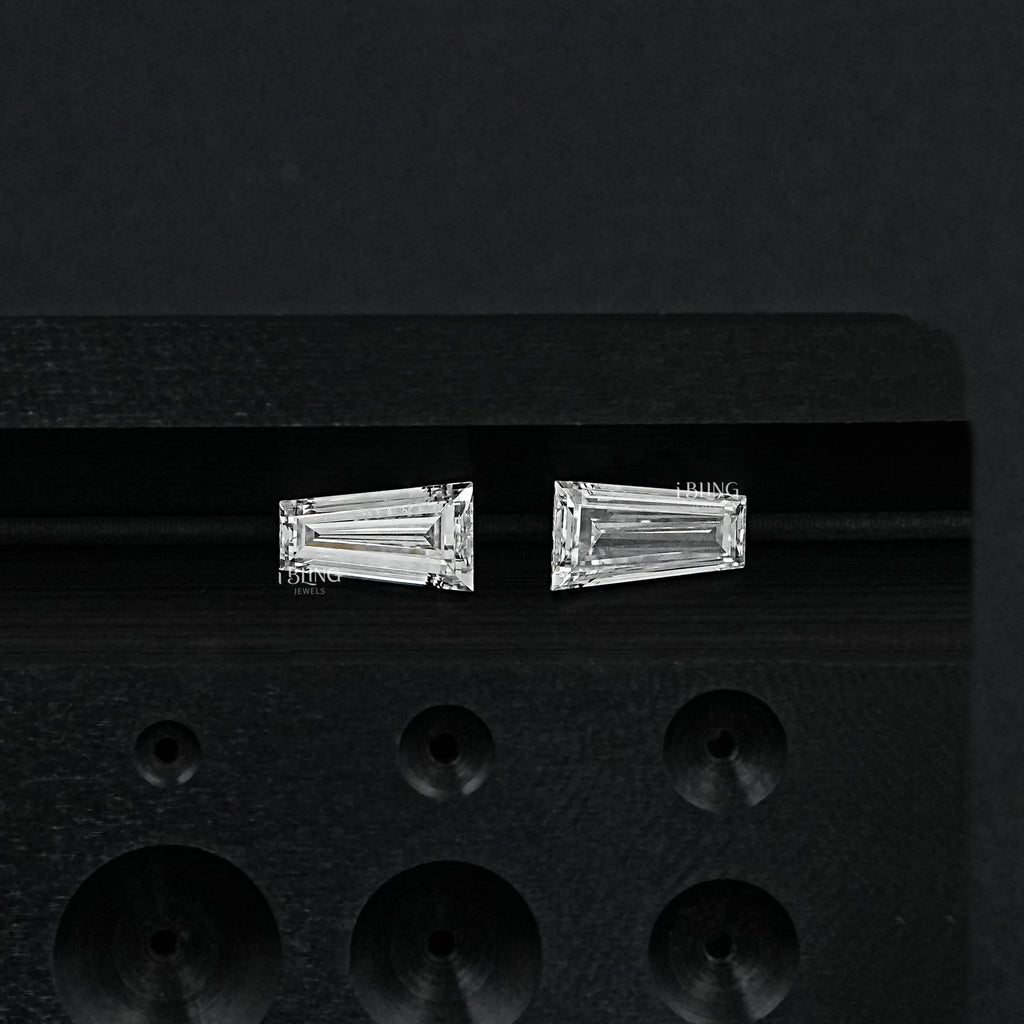Tapered Baguette Cut CVD Diamond Matching Pair